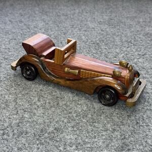 Handcrafted Vintage Wood 1931 Rolls-Royce Phantom II Continental Style car Model